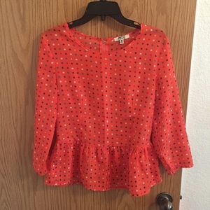 Polka Dot Peplum
